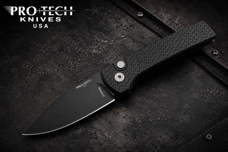 Load image into Gallery viewer, Protech RCS1106 Ramon Chavez Designed Scapegoat Compact Auto, Carbine Textured Black AL Handles Knife
