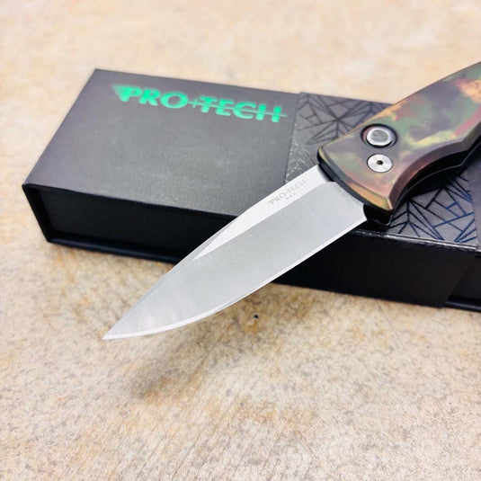Protech CCKSF25.Duke.2 DUKE 2 Woodland Camo 6061 Aluminum Handle, Machine Satin Magnacut Blade, Knife CCKS