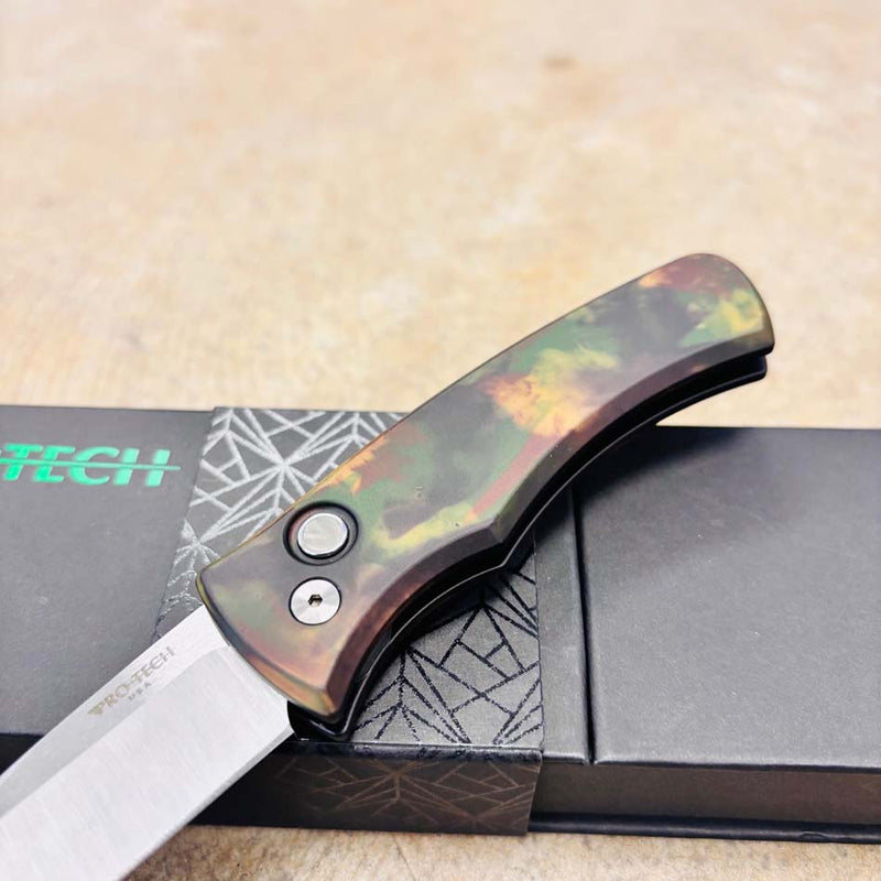 Load image into Gallery viewer, Protech CCKSF25.Duke.2 DUKE 2 Woodland Camo 6061 Aluminum Handle, Machine Satin Magnacut Blade, Knife CCKS
