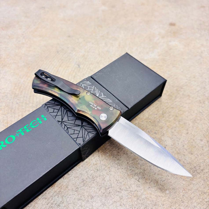 Load image into Gallery viewer, Protech CCKSF25.Duke.2 DUKE 2 Woodland Camo 6061 Aluminum Handle, Machine Satin Magnacut Blade, Knife CCKS
