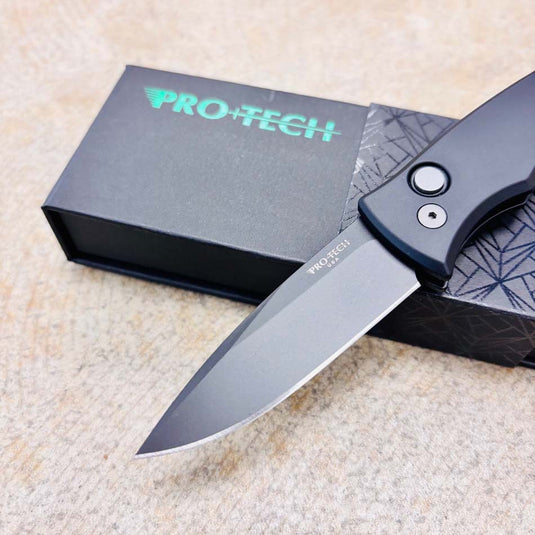 Protech DUKE 2 DUKE2103 Black 6061 Aluminum handle, DLC Black Magnacut Blade, Blasted Hardware Knife