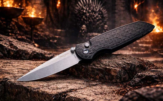 Protech TR-3 Integrity INT105-REPTILE Clip Point 3.5