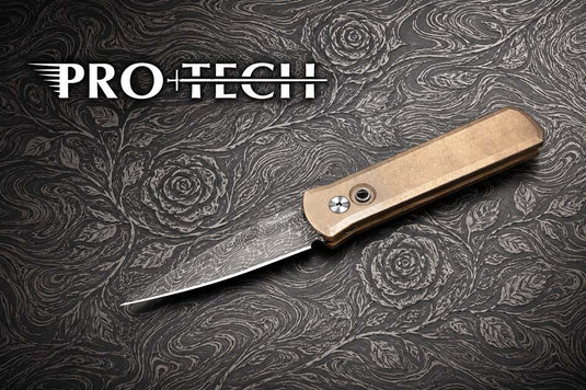 Protech 2026 Godson Custom 007, Godson Auto Stonewash ALBronze Handle, Vegas Forge 