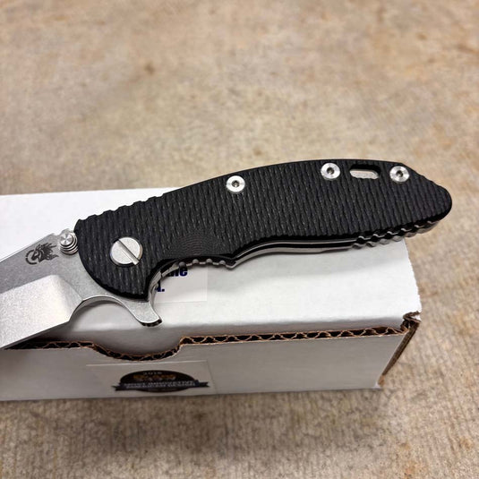 Rick Hinderer XM-18 3.25" Spanto Tri-Way Stonewash Black G10 Knife