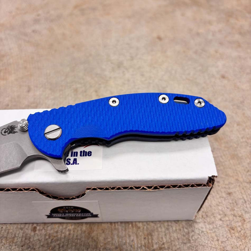 Load image into Gallery viewer, Rick Hinderer XM-18 3.25" Spanto Tri-Way Battle Blue, Blue G10 Knife

