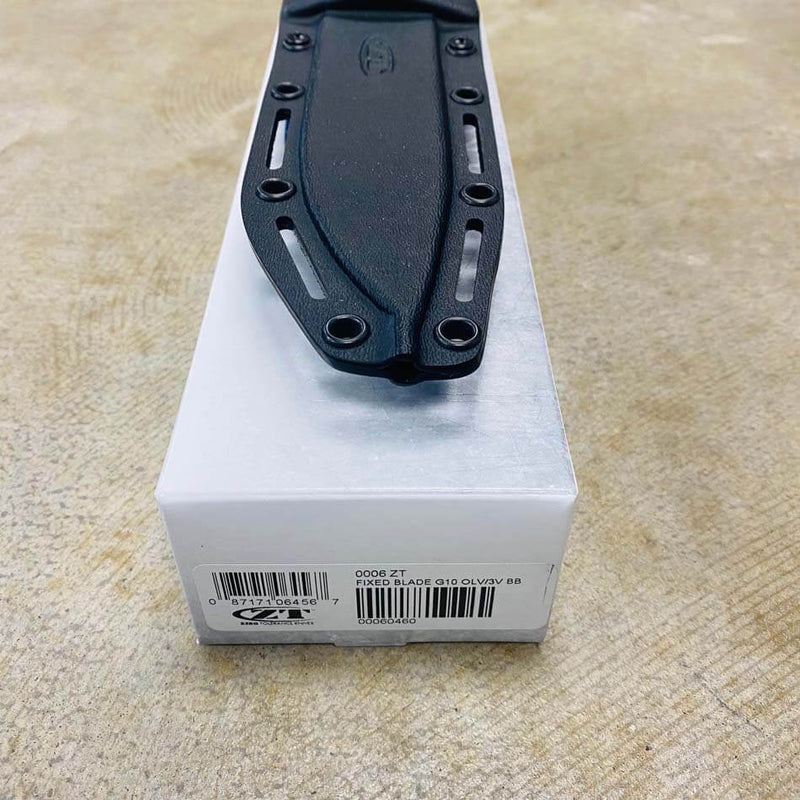 Load image into Gallery viewer, Zero Tolerance 0006 OD Green G-10 6" Gray CPM 3V ZT 0006 Fixed Blade Ka-Bar Knife
