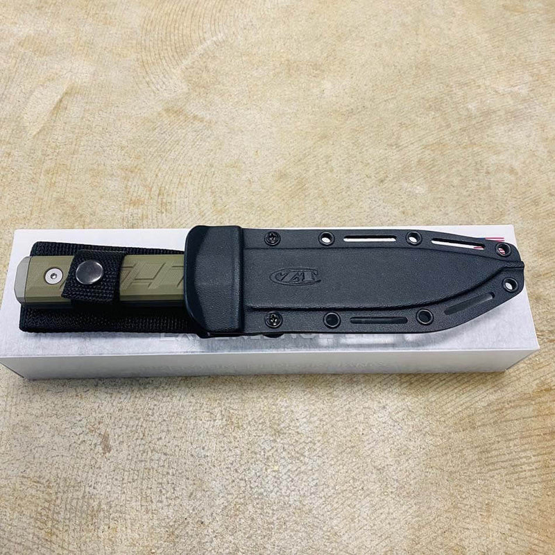 Load image into Gallery viewer, Zero Tolerance 0006 OD Green G-10 6" Gray CPM 3V ZT 0006 Fixed Blade Ka-Bar Knife
