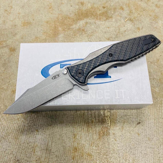 Zero Tolerance Hinderer 0393GLCF Frame Lock Glow CF 3.5