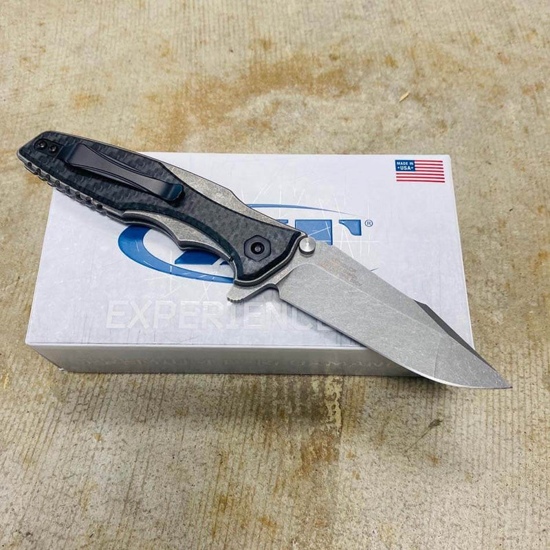Load image into Gallery viewer, Zero Tolerance Hinderer 0393GLCF Frame Lock Glow CF 3.5" Working Finish Folding knife
