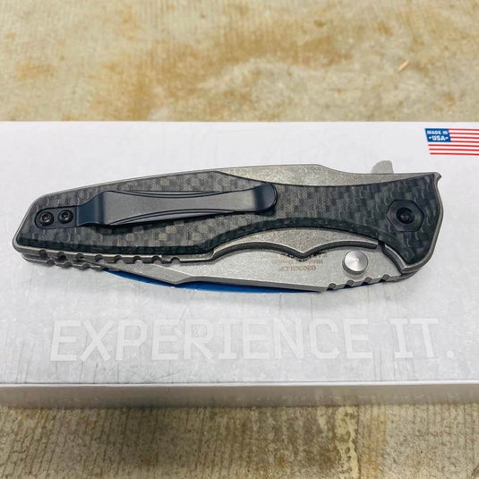 Zero Tolerance Hinderer 0393GLCF Frame Lock Glow CF 3.5