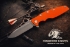 Rick Hinderer Eklipse 3.5" S45VN Spearpoint Tri-Way Stonewash Bronze, Orange G10 Knife