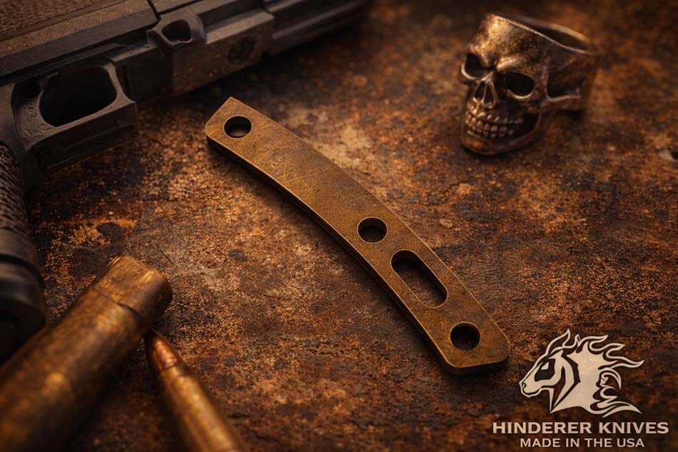 Rick Hinderer XM-18 3.5" Backspacer Titanium Battle Bronze Rick Hinderer XM-18 3.5" Backspacer Titanium Battle Bronze