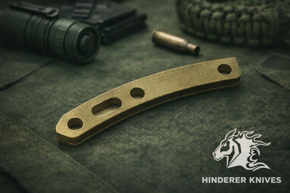 Rick Hinderer XM-18 3.5" Backspacer Titanium Battle Green Rick Hinderer XM-18 3.5" Backspacer Titanium Battle Green