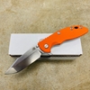 Rick Hinderer XM-18 3.5" Harpoon Spanto Tri-Way Stonewash Blue Orange G10 Flipper Knife