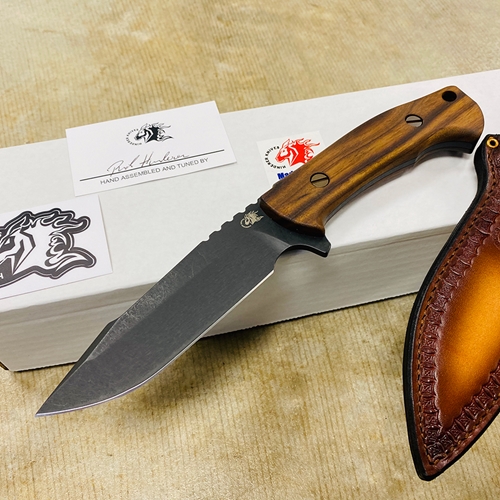 Rick Hinderer The Ranch 5.25" Harpoon Spanto Vintage Series Fixed Blade Knife  - K605R2S0VT