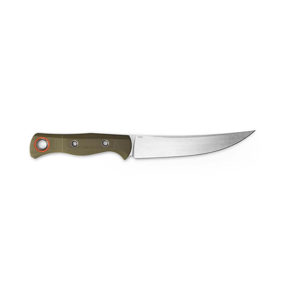 Benchmade 15500-3 Meatcrafter 6.08” CPM-S45VN Premium Stainless Steel Blade OD Green Handle Fixed Black Knife - 15500-3