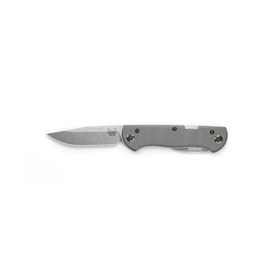 Benchmade 317 Weekender 2.97" Multi-Bladed Bottle Opener Pocket Knife Cool Gray G10 - 317