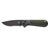 Benchmade 430SBK Redoubt CPM-D2 3.55" Cobalt Black SERRATED Blade Grivory Handles Folding Knife