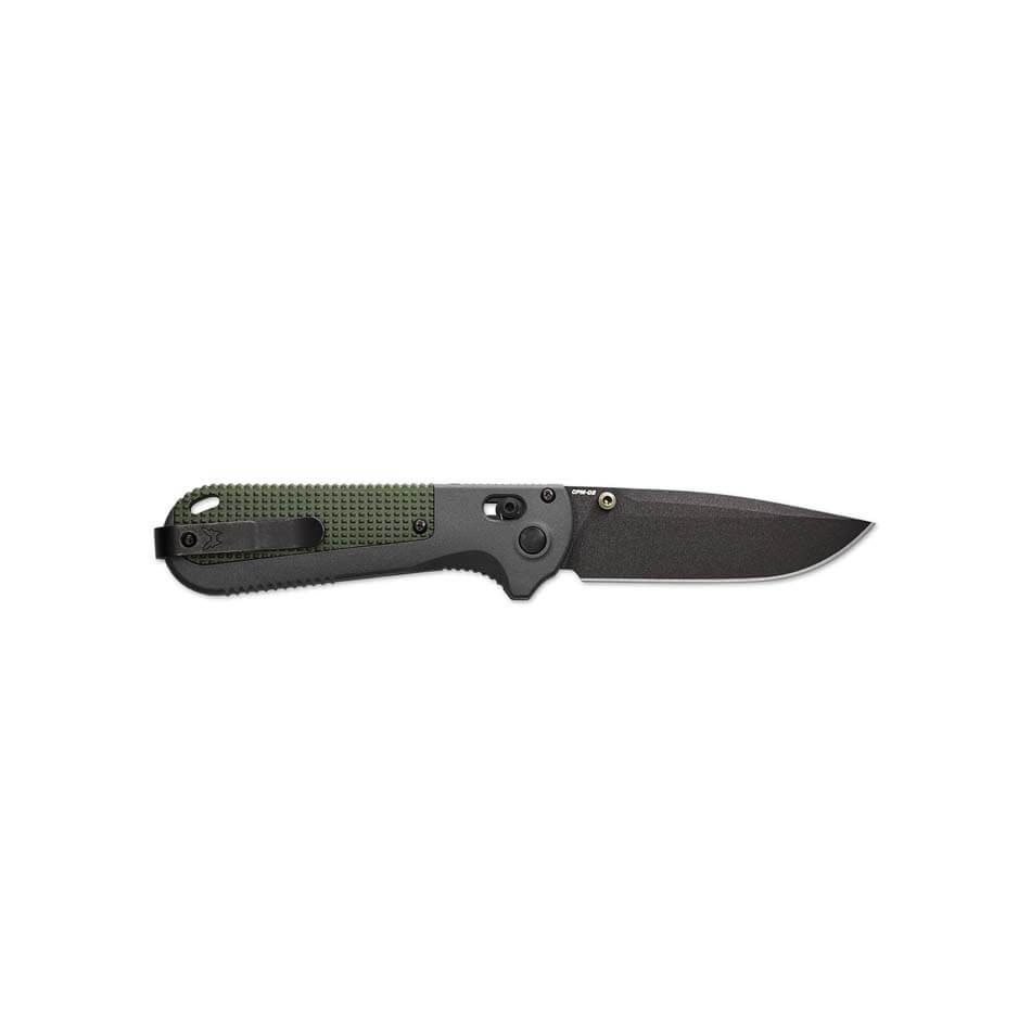 Benchmade 430BK Redoubt CPM-D2 3.55" Cobalt Black Blade Grivory Handles Folding Knife - 430BK