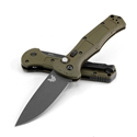 Benchmade 9070BK-1 Claymore AUTO Folding Knife 3.6" CPM-D2 Cobalt Black Blade Ranger Green Grivory Handles