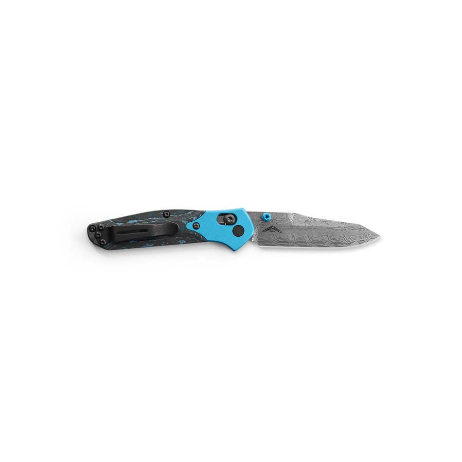 Benchmade 945-221 Mini Osborne 2.9" Damasteel Blade AXIS Lock Plain Reverse Tanto Knife - 945-221