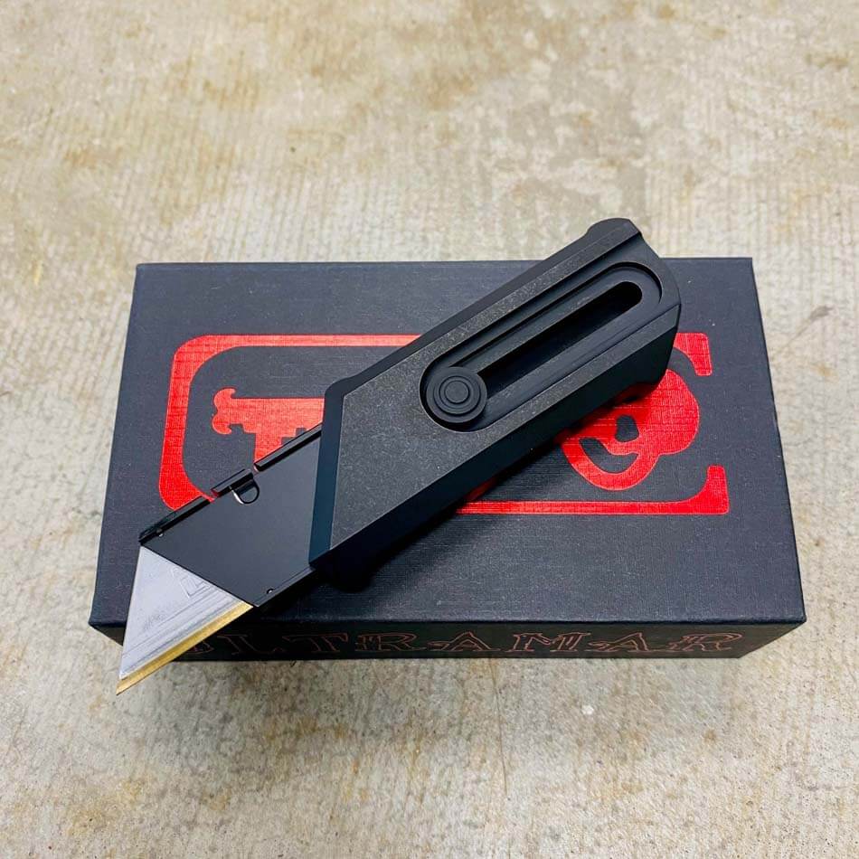 Chaves CHUB Slipper Knife Titanium Black PVD 1" Utility Blade - Chaves Chub Slipper PVD