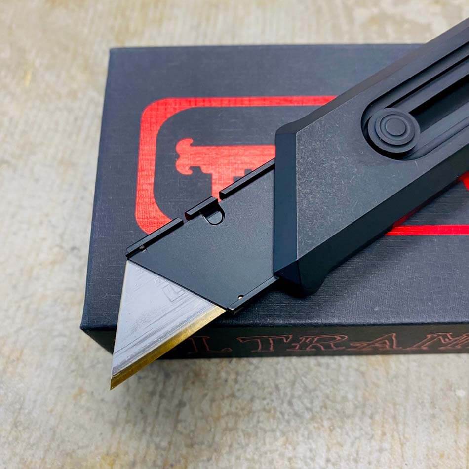 Chaves CHUB Slipper Knife Titanium Black PVD 1" Utility Blade - Chaves Chub Slipper PVD