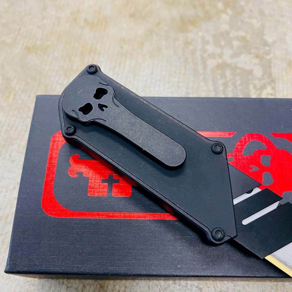 Chaves CHUB Slipper Knife Titanium Black PVD 1" Utility Blade - Chaves Chub Slipper PVD