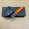 Protech LG511-ORANGE SBR Fixed S35VN Satin 2.5" Blade Orange G10 Scales Knife with Kydex Sheath