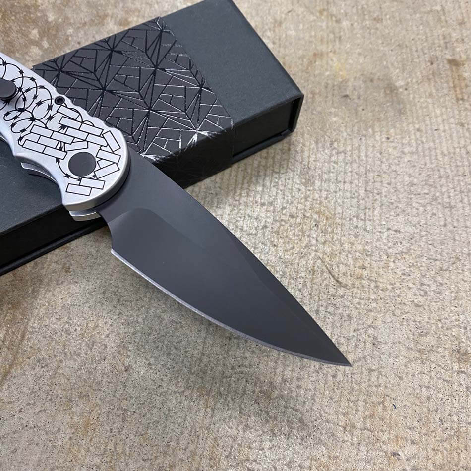 PROTECH TR-5.62 Limited Edition Automatic Knife with Bruce Shaw Sterling Silver Skull #118 of 300 - TR-5.62