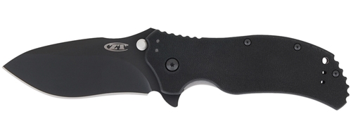 Zero Tolerance Model 0350 Assisted Flipper Knife 3.25" S30V Black Plain Blade, Black G10 Handles - 350