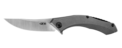 Zero Tolerance 0460TI Dmitry Sinkevich Flipper Knife 3.25" CPM-20CV Two-Tone Blade, Stonewashed Titanium Handles - 0460TI
