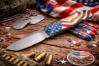 Medford Antik Front Flipper, S35VN Tumbled TANTO, Blue American Flag Knife Serial 403-306 Medford Antik Front Flipper, S35VN Tumbled TANTO, Blue American Flag Knife Serial 403-306