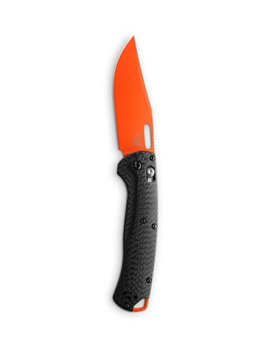 Benchmade 15535OR-01 Taggedout 3.5" CPM Magnacut Carbon Fiber Handles Hunting Folding Knife - 15535OR-01