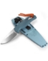 Benchmade 18050 Intersect 2.68" Stonewash CPM-Magnacut Drop Point Bade Depth Blue Santoprene Handle Fixed Knife