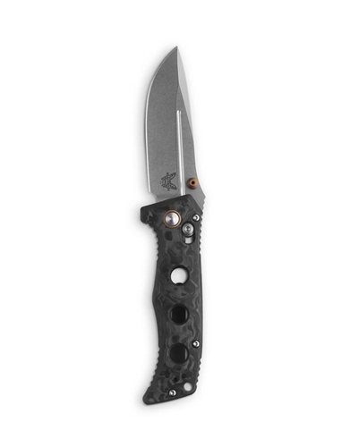  Benchmade 273-03 Shane Sibert Mini Adamas Folding Knife 3.25" CPM-Magnacut Blade Marbled Carbon Fiber Handles - 273-03