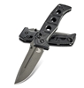  Benchmade 275GY-1 Shane Sibert Adamas Folding Knife 3.78" CruWear Tungsten Gray Plain Blade, Black G10 Handles