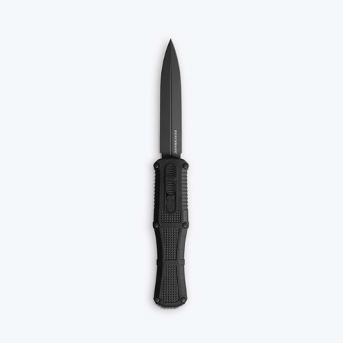 Benchmade 3370GY Claymore OTF Automatic 3.89" CPM-D2 Black Grivory Handles Knife - 3370GY