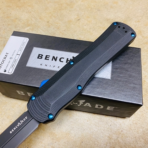 Benchmade 3400BK Autocrat AUTO OTF 3.71" Black DLC Coated Finish Double Edge Dagger Knife PROTOTYPE AUGUST 2019 - 3400BK PROTOTYPE