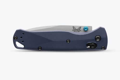 Benchmade 535SL-13 Bugout AXIS Folding Knife 3.24" S90V Cerakote Crushed Silver Finish Blade, Crater Blue Handles - 535SL-13