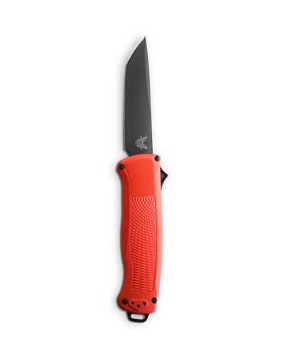 Benchmade 5370BK-04 Shootout Mesa Red Grivory, 3.5" DLC Blade, Automatic OTF Knife - 5370BK-04