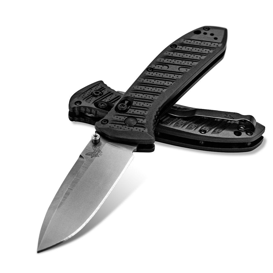 Benchmade 570-1 Black Presidio II Folding Knife 3.72" Satin S30V Blade Black Molded CF-Elite Handle