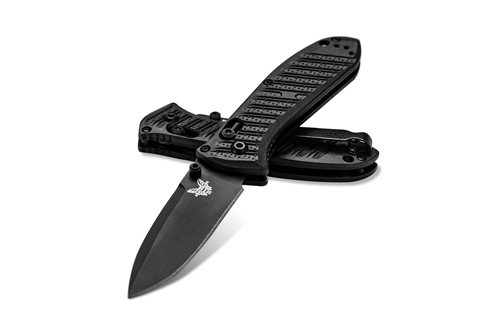 Benchmade 575BK-1 Black Mini Presidio II Folding Knife 3.20" Satin S30V Blade Black Molded CF-Elite Handle