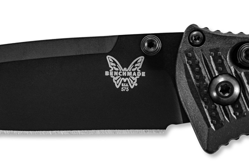 Benchmade 575BK-1 Black Mini Presidio II Folding Knife 3.20" Satin S30V Blade Black Molded CF-Elite Handle - 575BK-1