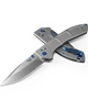 Benchmade 748 Narrows 3.43" M390 Drop Point Blade Titanium Handles Shapphire Mini Deep Carry Clip Knife