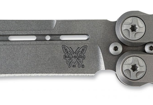 Benchmade 85 Billet TI Bali-Song 4.40” CPM-S30V Stonewash Titanium Handle Knife - 85