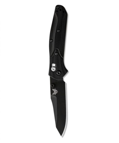 Benchmade 945BK-1 Mini Osborne 2.9" Black AXIS Lock Knife Black G-10 - 945BK-1