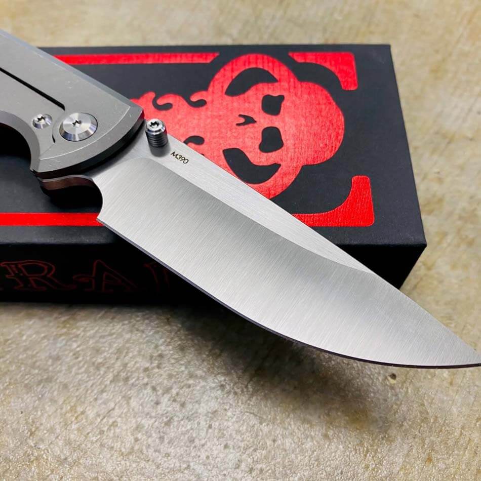 Chaves Liberation 229 Drop Point 3.125&quot; Machine Finish M390 Blade Stone