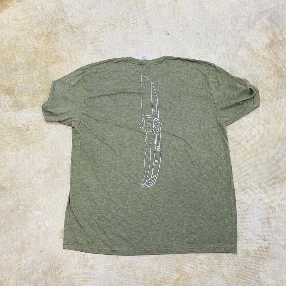 Demko OD Green Shark T-Shirt LARGE - Demko OD Green Shark T-Shirt LG