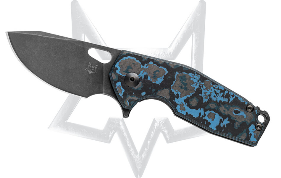 Fox Knives 2.3" BSW Vox Limited Suru Frame Lock Knife Arctic Storm CF Knife
